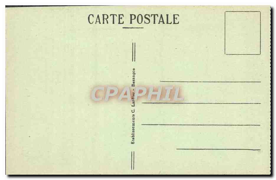 CPA Frontiere Franco Suisse Bassin Du Doubs — Rückseite