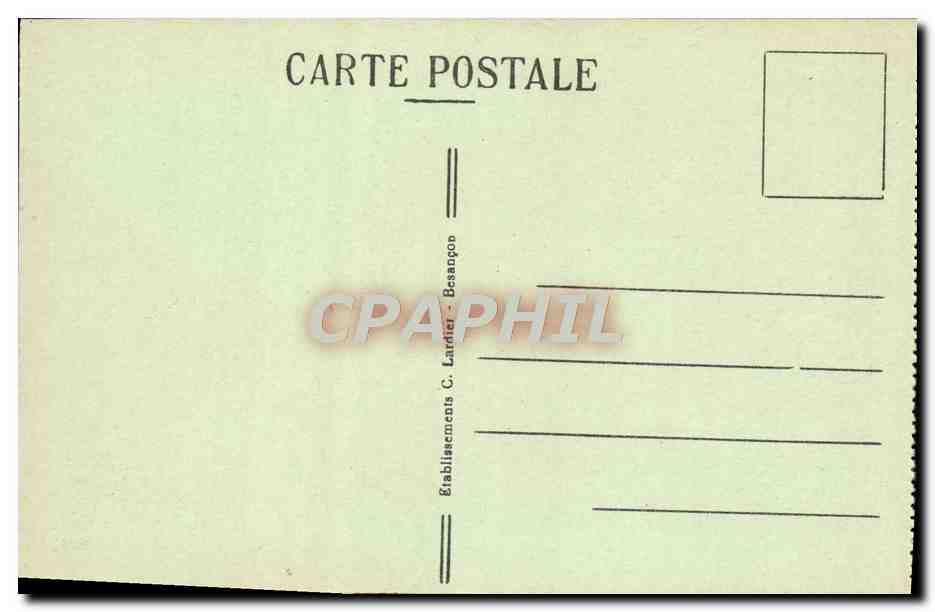 CPA Frontiere Franco Suisse Derniers Derniers Bassins Du Doubs — Rückseite