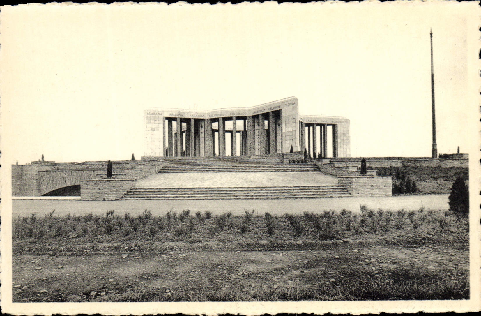 CPA Memorial De La Bataille Du Saillant Bastogne
