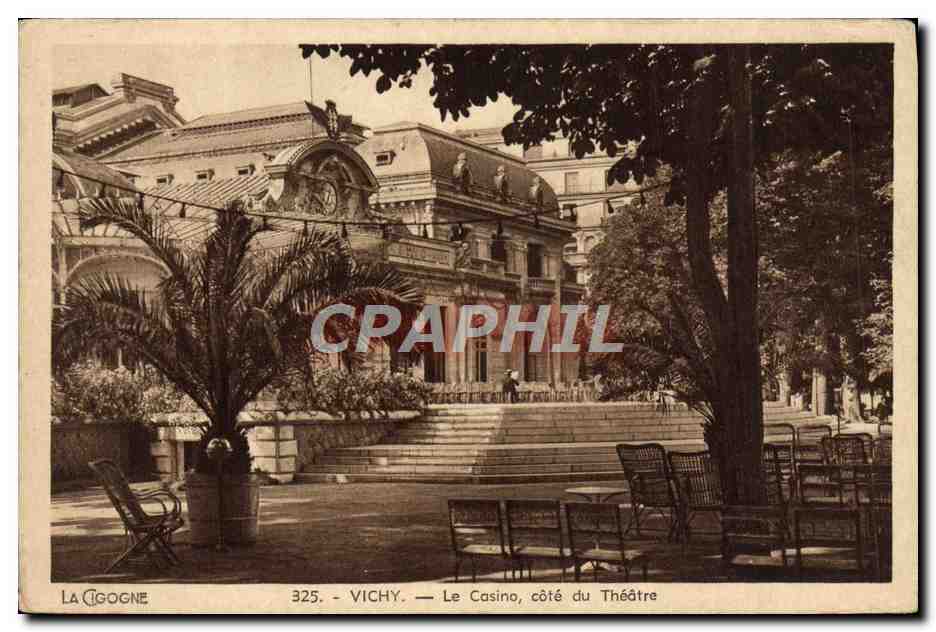 CPA Vichy Le Casino Cote du theatre