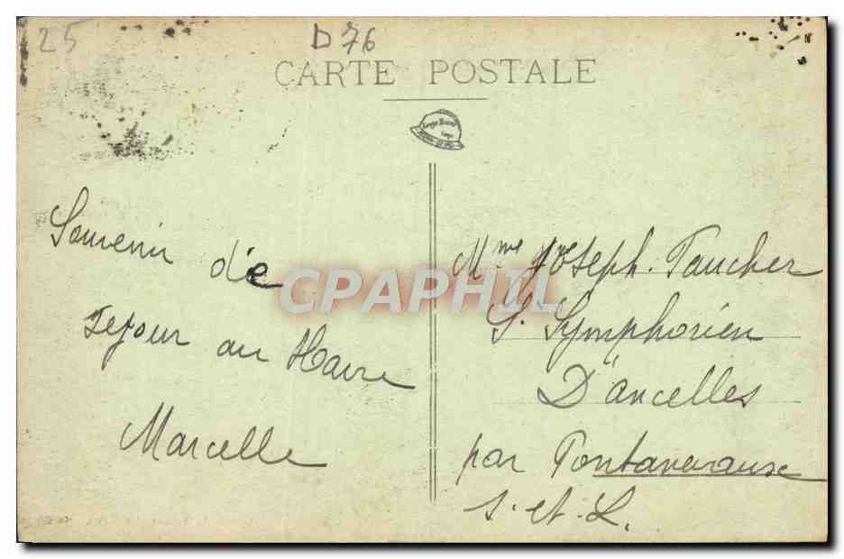 CPA Le Havre La Plage — Rückseite