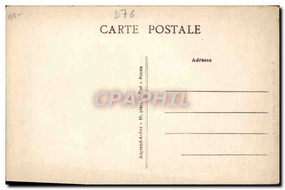 CPA Rouen Tour Jeanne D Arc — Verso