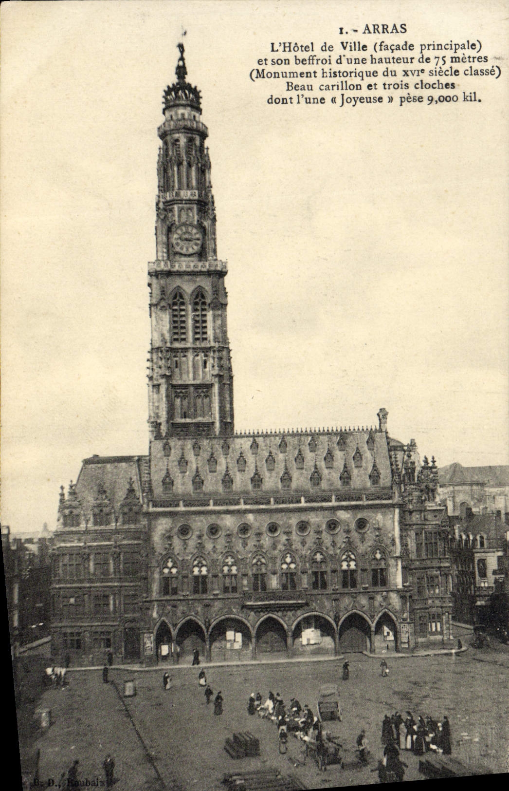 CPA Arras L'Hotel De Ville Et Son Beffroi 