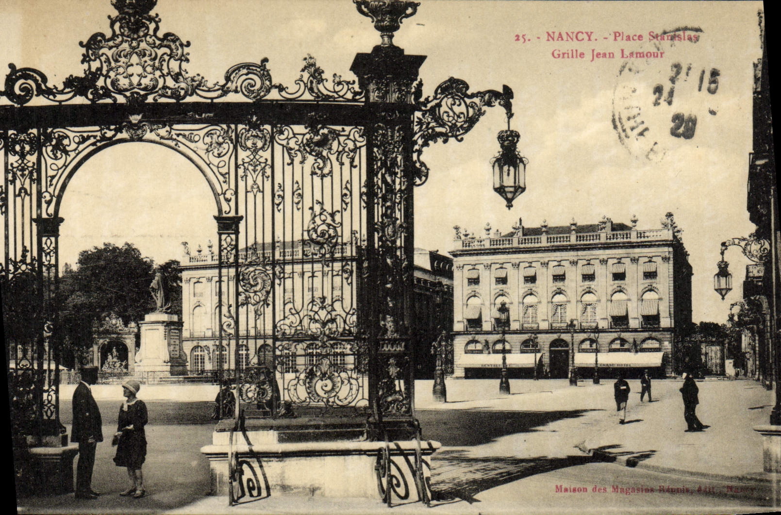 CPA Nancy Place Stanislas Grille Jean Lamour