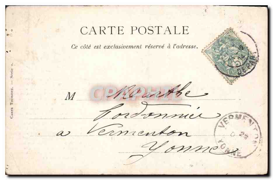 CPA Paris La Place Du Carrousel — Rückseite