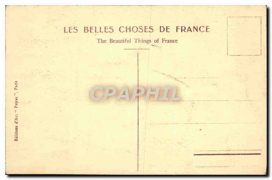 CPA Paris Jardin Et Palais De I'Elysee — Rückseite