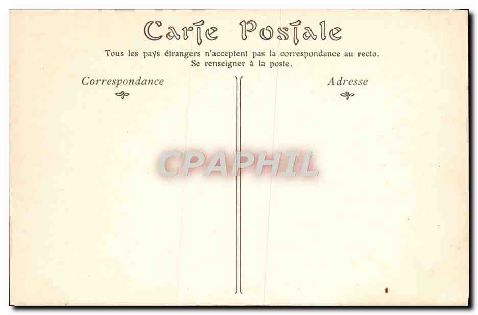 CPA Paris L'Hotel De Ville — Verso