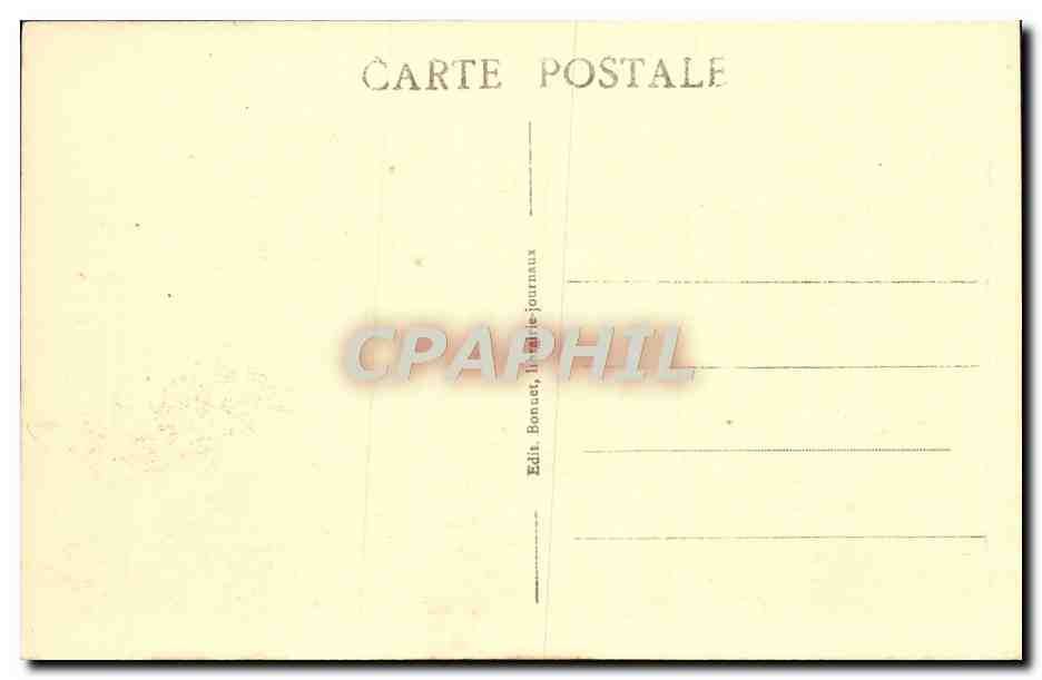 CPA Auxerre Vue Generale Prise Du Clocher St Germain — Verso