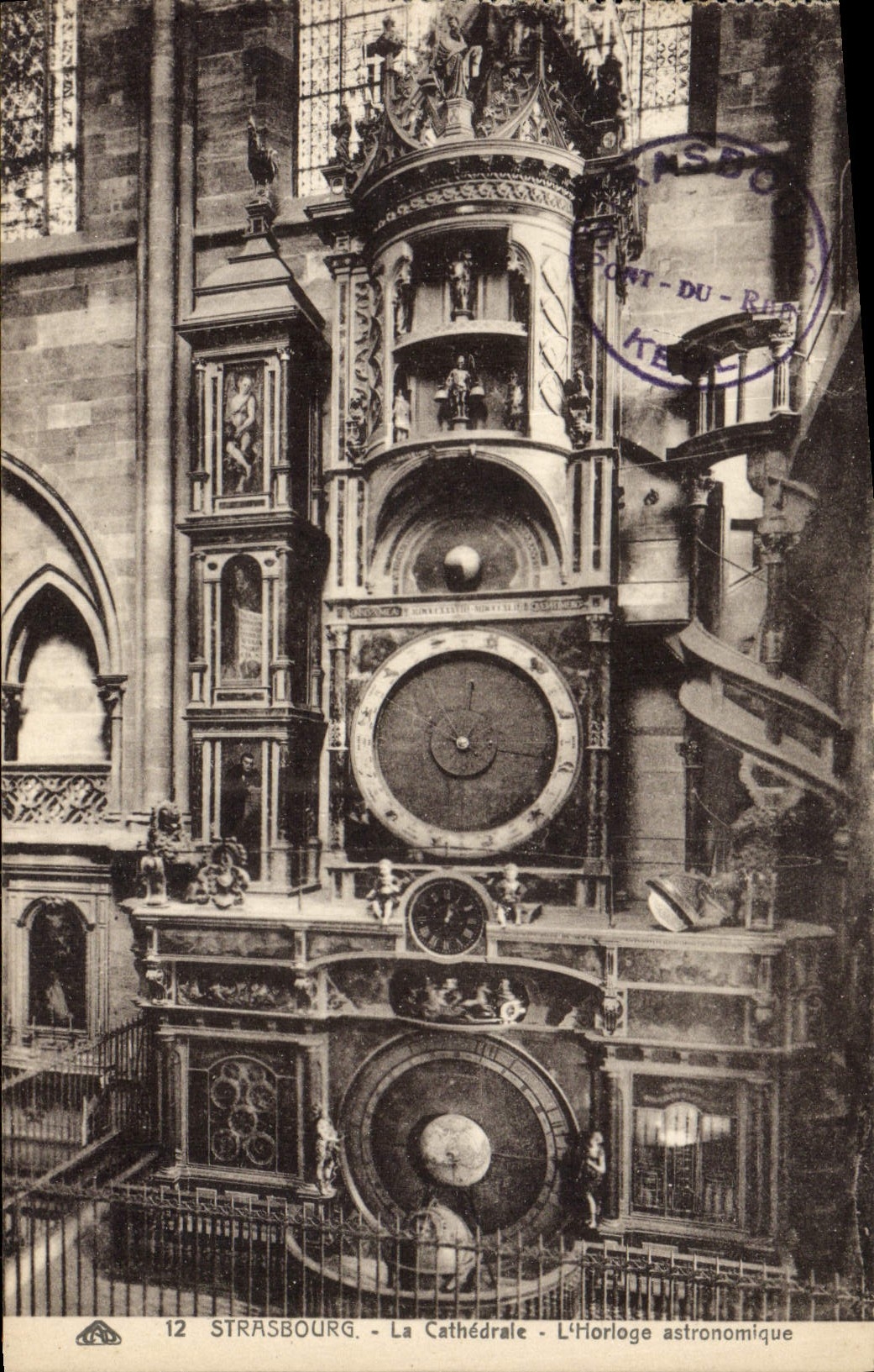 CPA Strasbourg La Cathedrale L'horologe astronomique