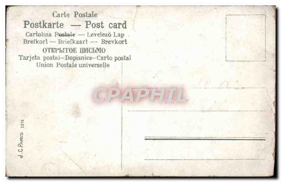 CPA Fantaisie Fleurs  — Verso
