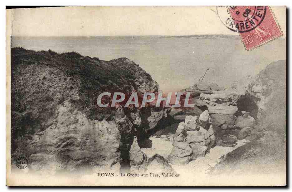 CPA Royan La Grotte aux Fees Vallieres