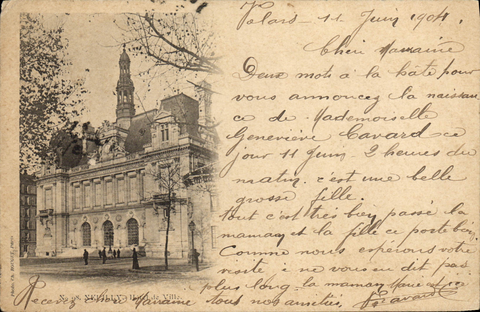 CPA Neuilly L'hotel de ville 