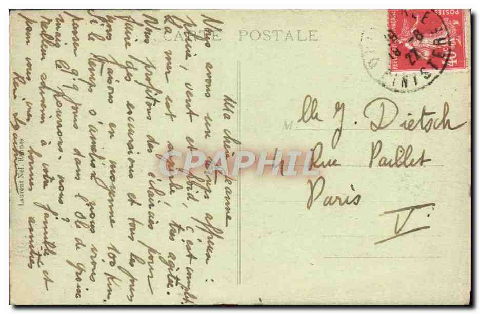 Route de Plouay au Faouët — Forêt de Pont-Callec et Vallée du Scorff — n°1491 — Rückseite