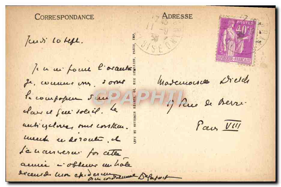 Beauvais — Le Palais de Justice — ND — Verso