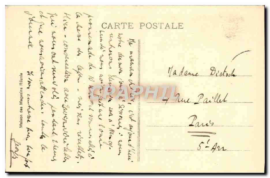 CPA Nancy Palais Ducal Petite Et Gronde Porterie — Verso