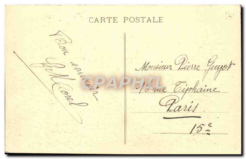CPA Douai Chateau De Wagnonville  — Rückseite