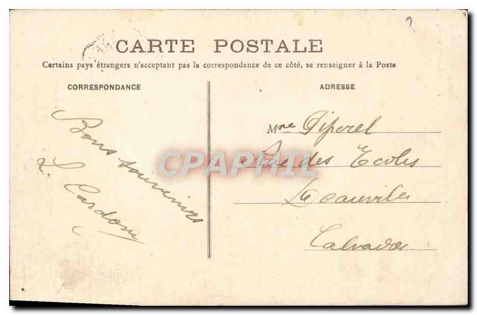 CPA Lillebonne Un Coin Du Chateau Le Pigeonnier — Rückseite