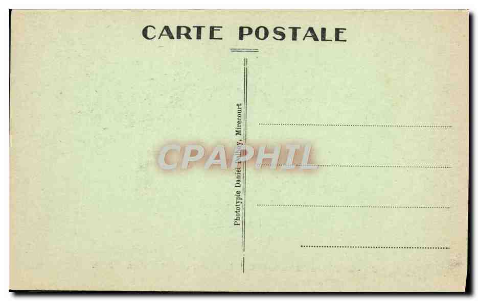 CPA Bourbonne Les Bains Le Parc Et I'Hotel De Ville — Rückseite