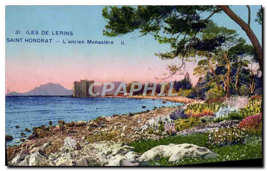 CPA Iles De Lerins Saint Honorat L'Ancien Monastere