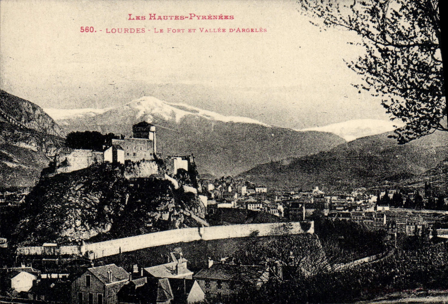 CPA Lourdes Le Front et Valler D'Argeles