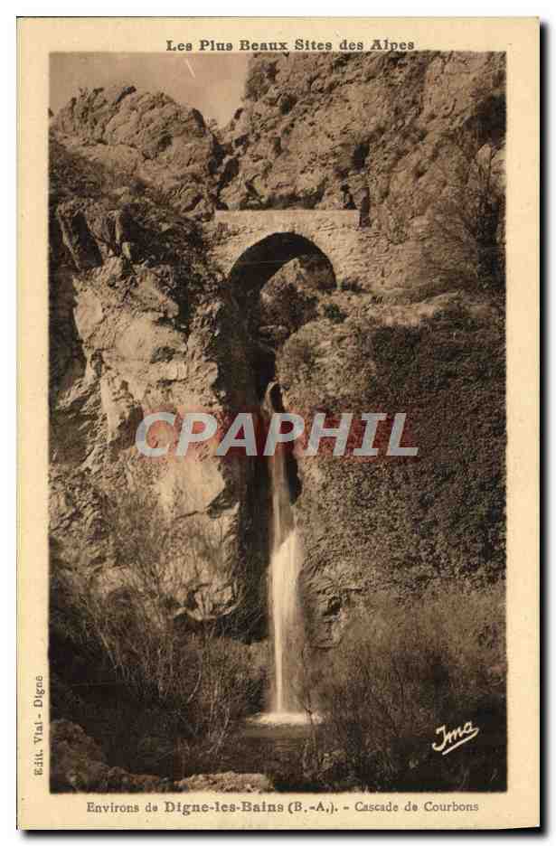 CPA Les Pius Beaux Sites Des Alpes Envinrons De Digne Les Bains Cascade de Courbons