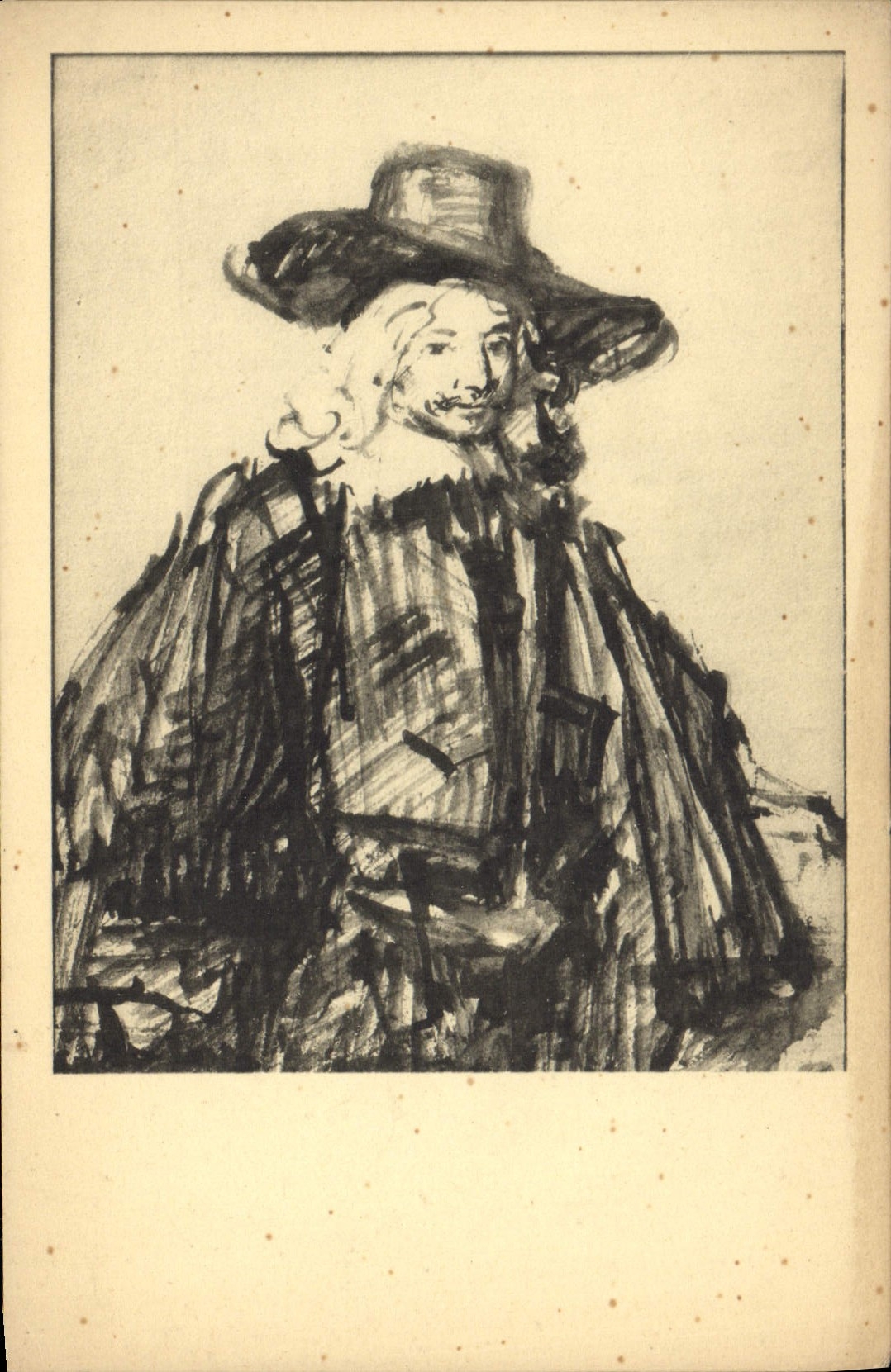 CPA Mansfiguur Rembrandt Rembrandt Louvre