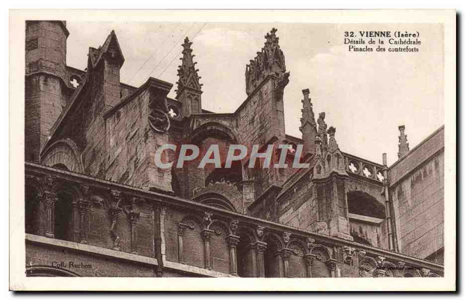 CPA Vienne Details De La Cahedrale Pinacles Des Contreforts