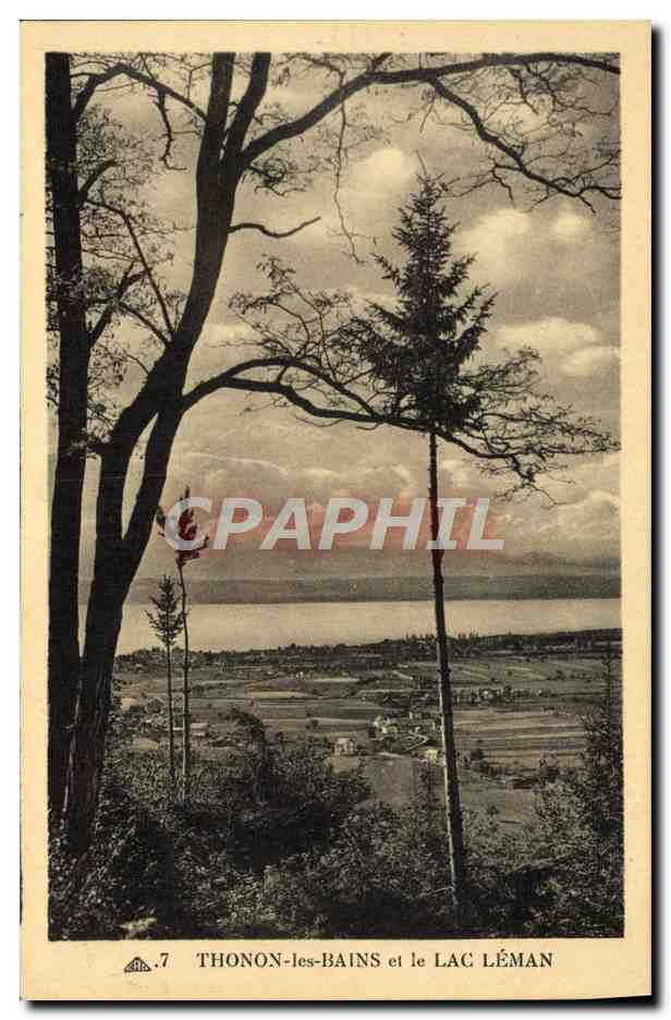 Thonon-les-Bains et le Lac Léman — vue panoramique — éditeur inconnu, n°7