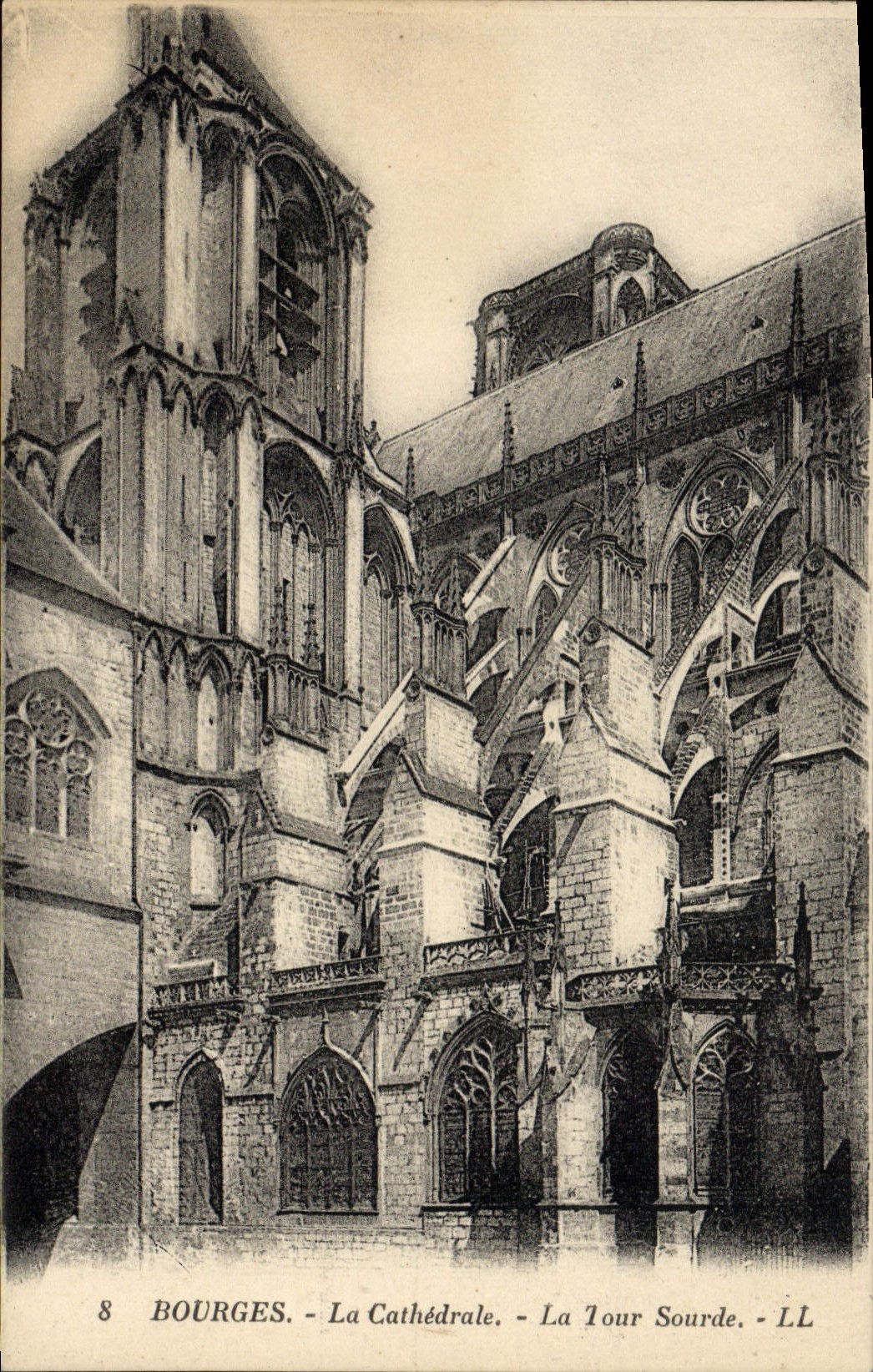 Bourges - La Cathédrale - La Tour Sourde - LL