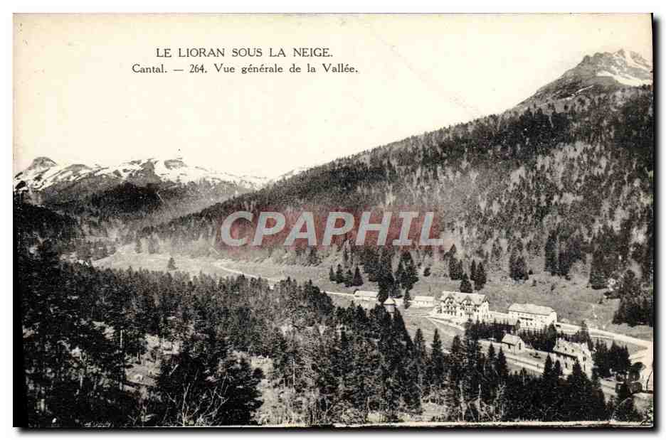CPA Le Lioran Sous La Neige Cantal Vue generale de la vallee