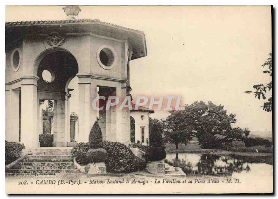 CPA Cambo Maison Rostand A Arnaga Le Pavillon Et Sa Piece D'Eau