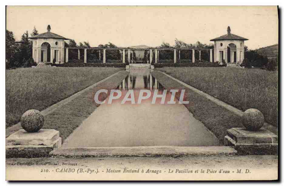 Cambo (B.-Pyr.) - Maison Rosstand à Arnaga - Le Pavillon et la Pièce d'eau - Marcel Dihay, Bordeaux