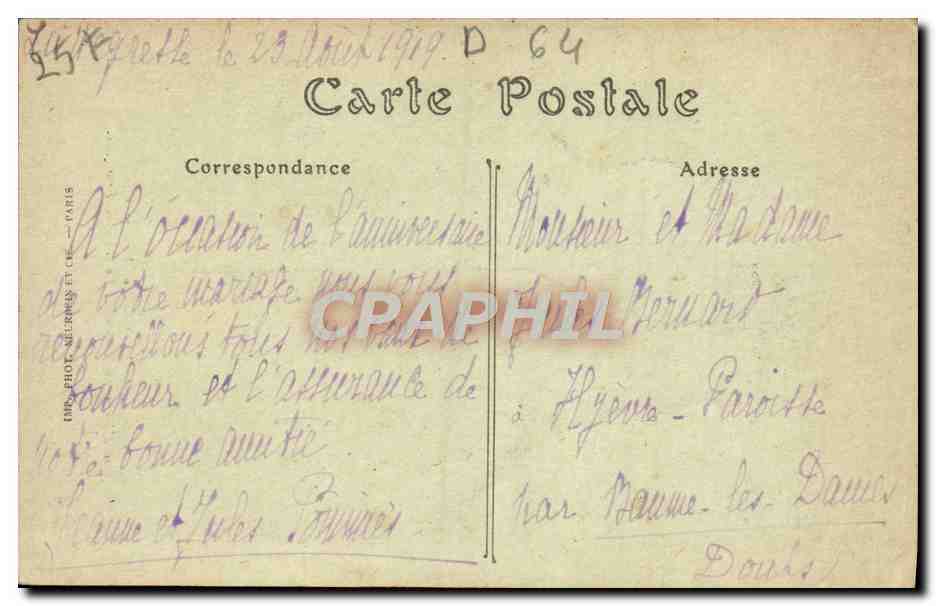 Cambo - « Arraïga » - Jardin d'Edmond Rosland, Maison Française — Rückseite