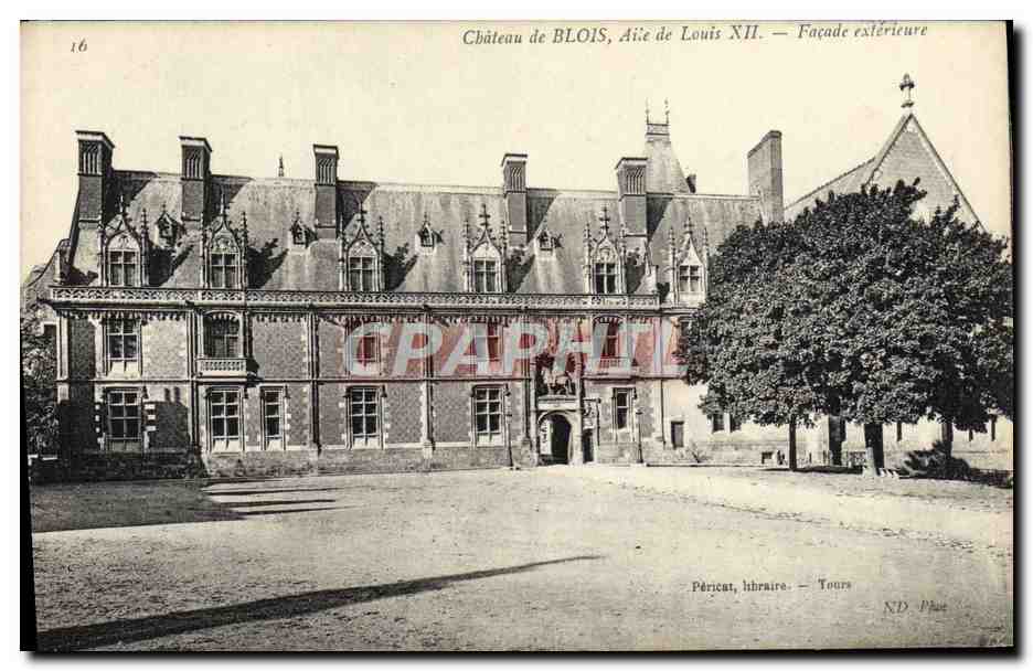 CPA Chateau De Blois Aile De Louis XII Facade exterieure