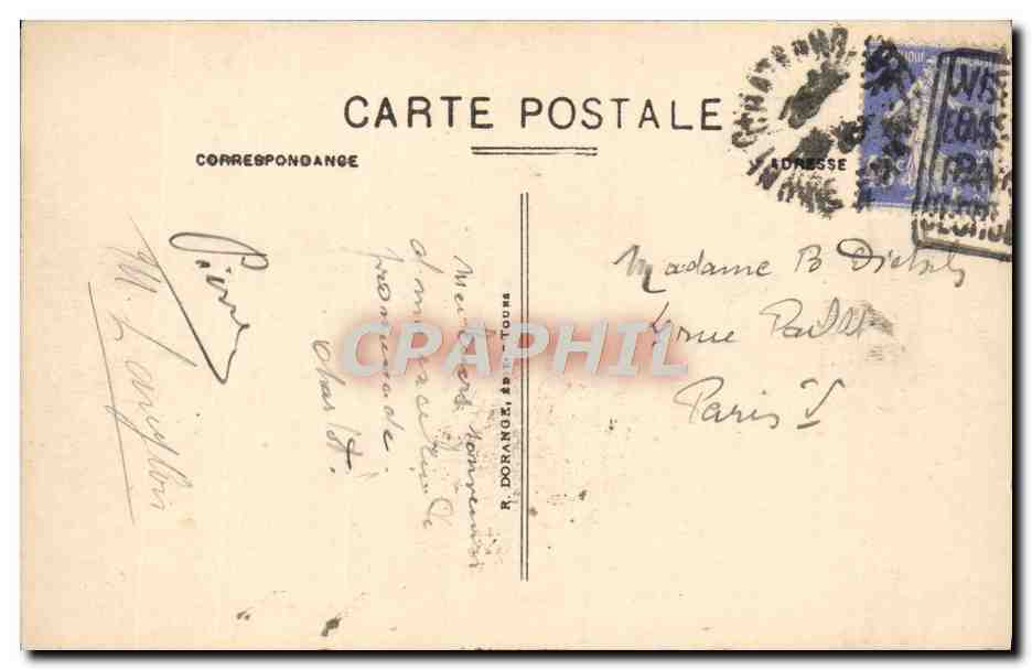 Crozant (Creuse) — Les Ruines du Château et la Sedelle — R. D. Dorange — Rückseite