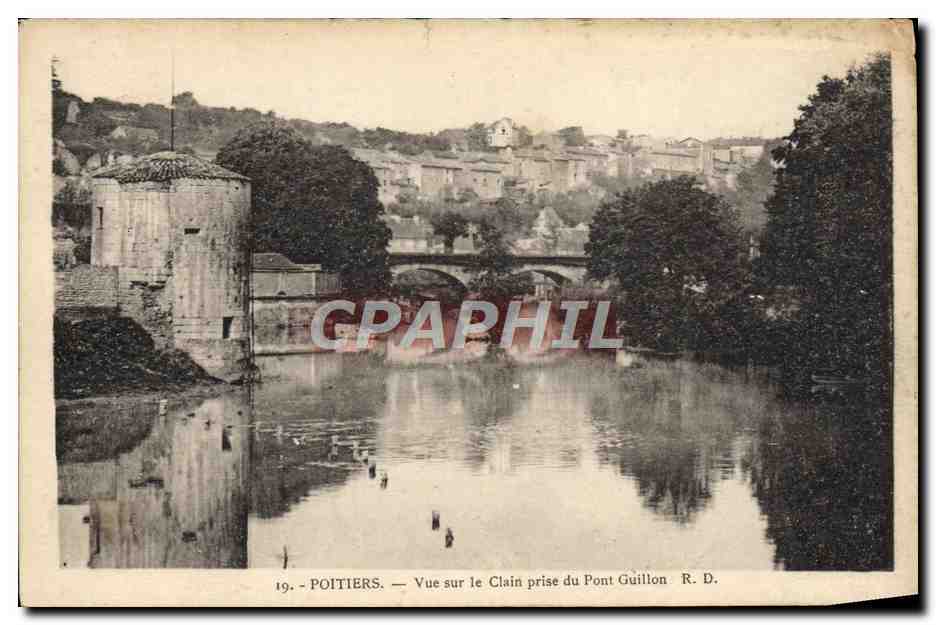 Poitiers — Vue sur le Clain prise du Pont Guillon — R. D. n°19