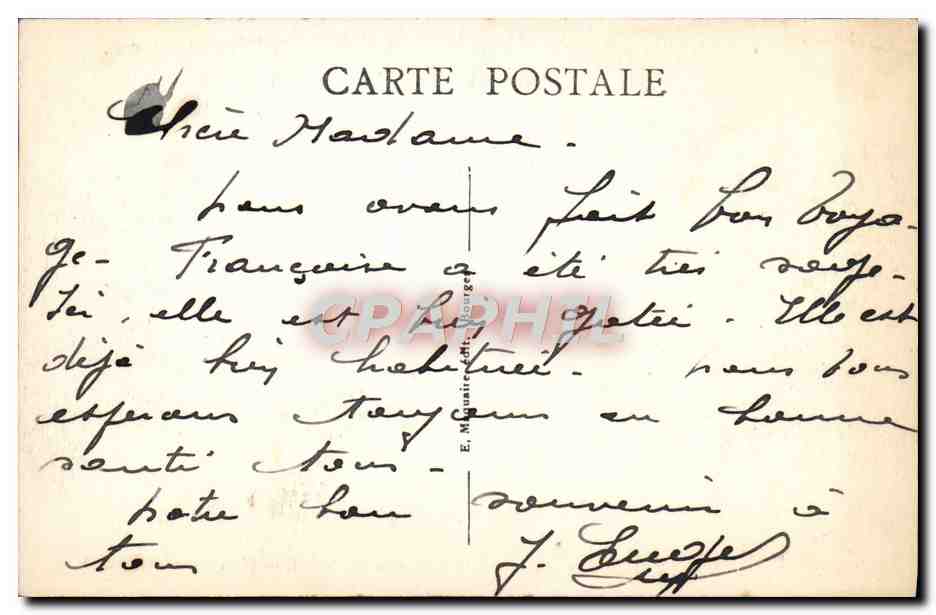CPA Bourges Le Monument Aux Morts De La Guerre 1914 1918 Militaria — Rückseite