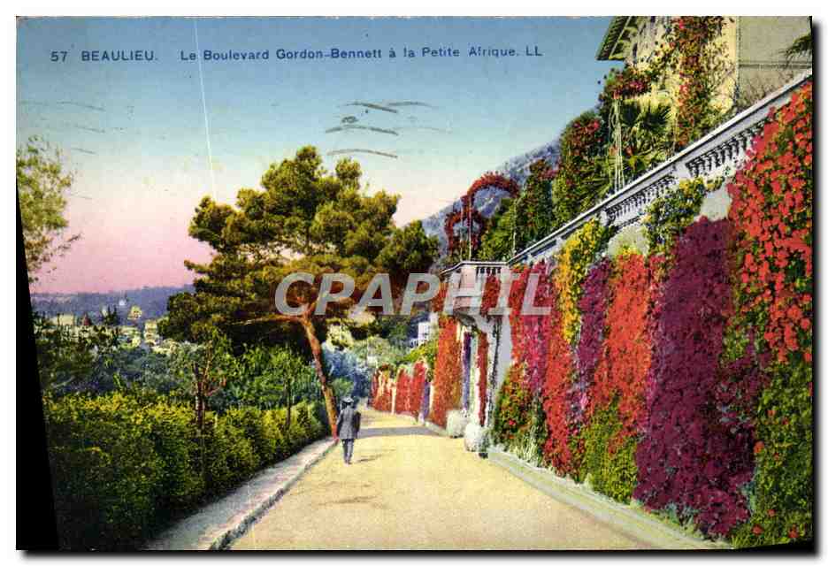 CPA Beaulieu Le Boulevard Gordon Bennett A La Petite Afrique