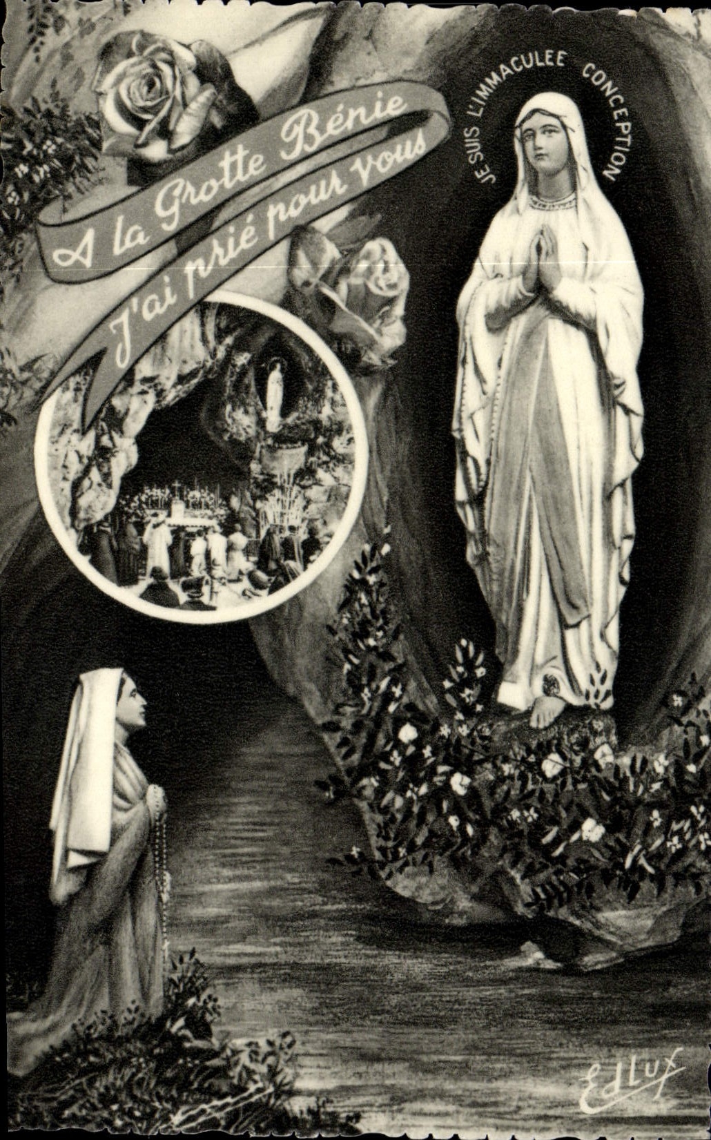 CPM Lourdes L'Apparition Et La Grotte Miraculeuse