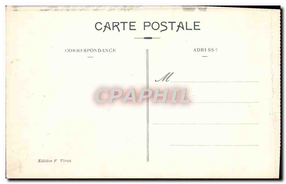 CPA Lourdes Vue Plongeante — Verso