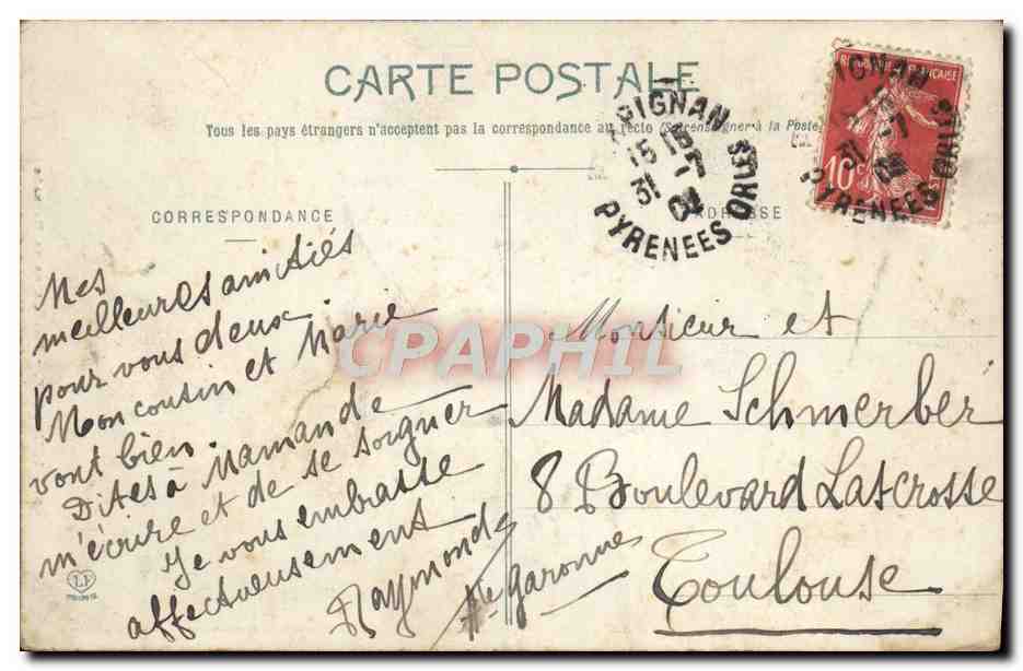 Toulouse - Portal de la Dalhade — editor no identificado, n°5 — Reverso