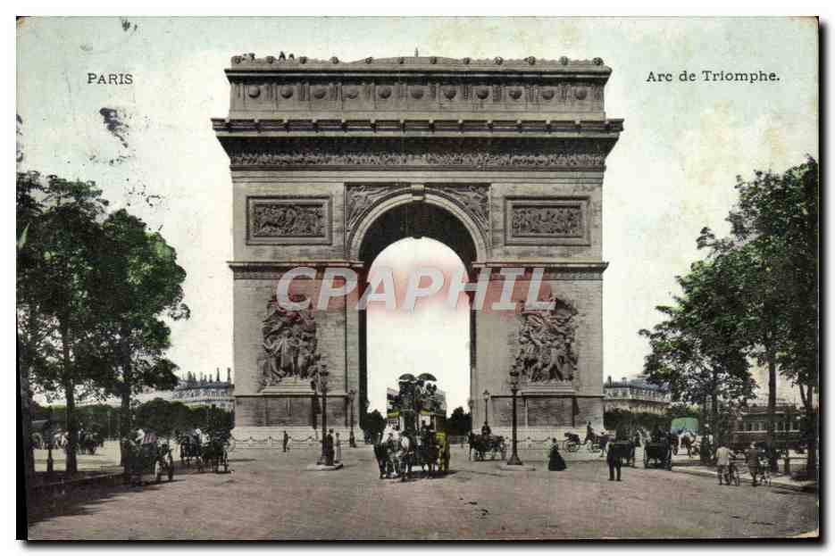 CPA Paris Arc de Triomphe