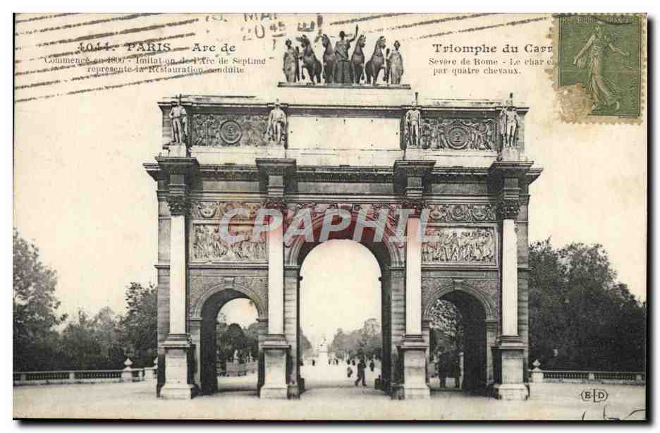 CPA Paris Arc De Triomphe 