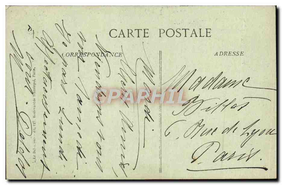 CPA Paris Arc De Triomphe  — Rückseite