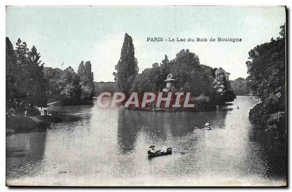 CPA Paris Le Lac du Bois de Boulogne