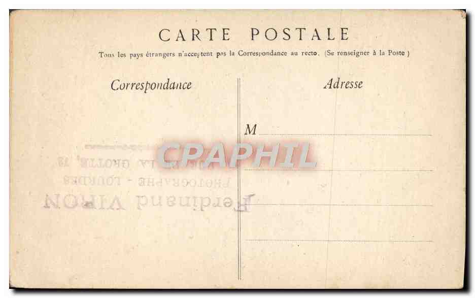 CPA Lourdes Mosaique La Nativite — Verso