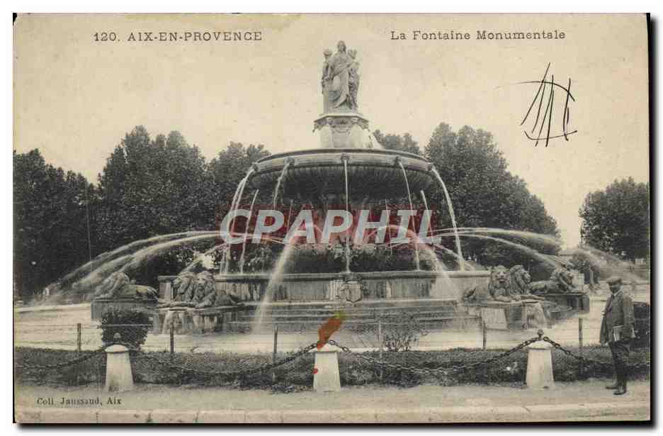 Aix-en-Provence — La Fontaine Monumentale — Coll. Jausssand, Aix