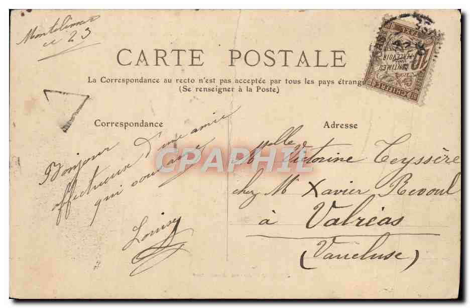 Montélimar — Jardin Public, Marbre le Lion et le Rat — Rückseite
