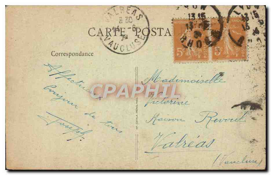 CPA Lyon Pont de la Guillotiere et Cours Gambetta Hotel de la Mutualité — Rückseite