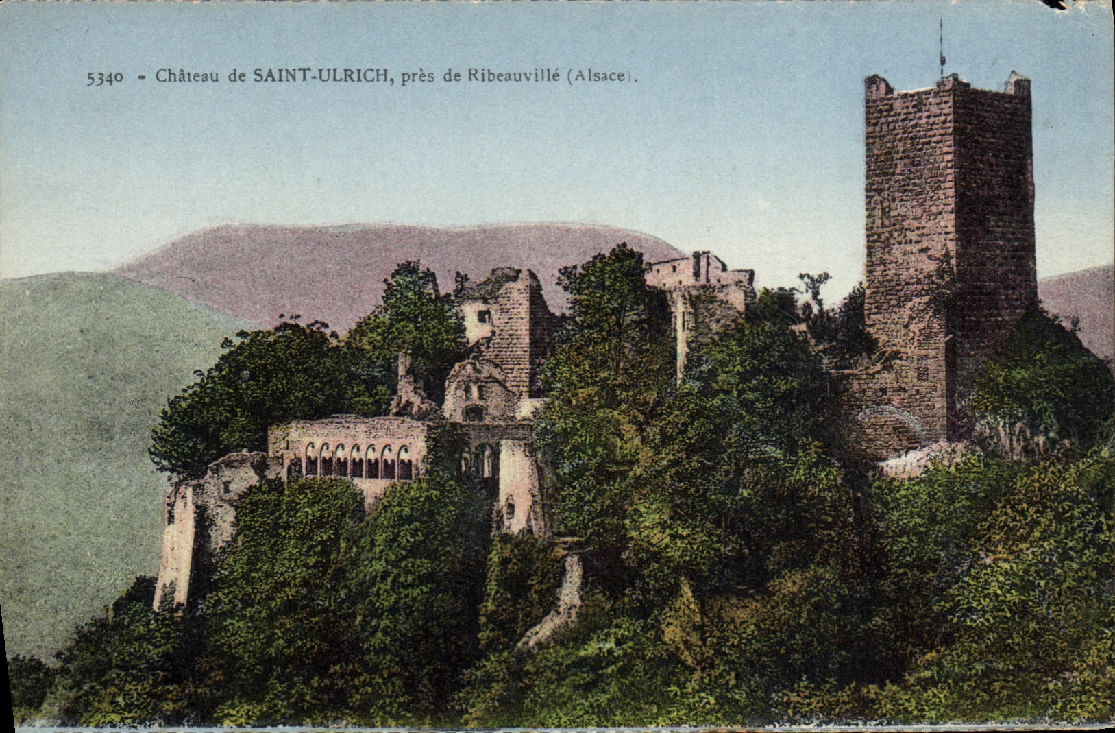 CPA Chateau de Saint Ulrich Pres de Ribeauville